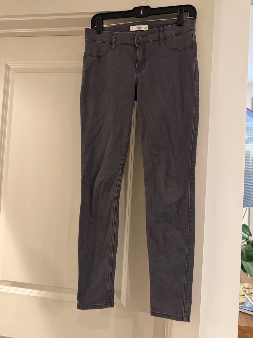 Abercrombie and Fitch Gray Jeans